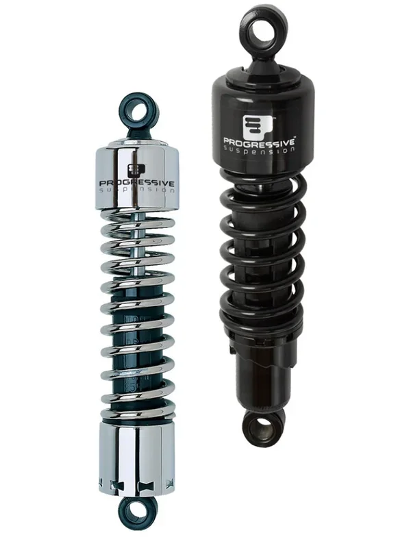 Progressive Harley 412 Series Shocks 12.0in – Chrome
