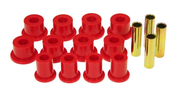 Prothane 89-99 Toyota Truck 4wd Rear Spring & Shackle Bushings – Red