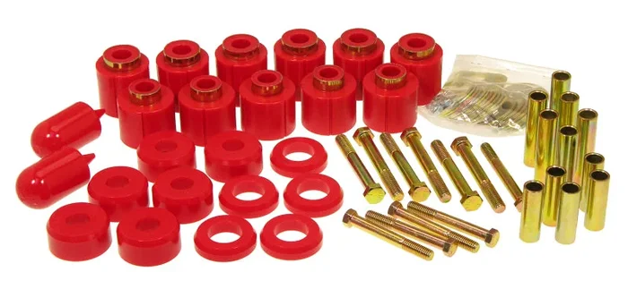 Prothane 97-01 Jeep TJ 1in Lift Body Mount Kit – Red