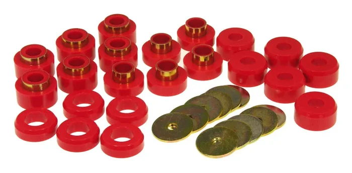 Prothane 97 Jeep TJ Body Mount Kit – Red