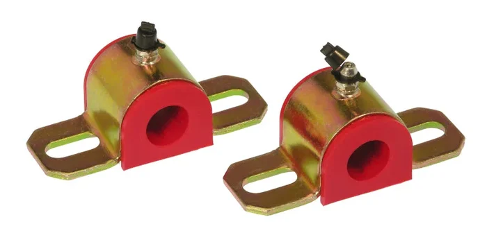 Prothane Universal Greasable Sway Bar Bushings – 18MM – Type A Bracket – Red