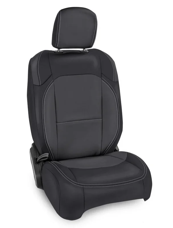 PRP 2018+ Jeep Wrangler JL/2 door/ Non-Rubicon Front Seat Covers (Pair) – Black/Grey