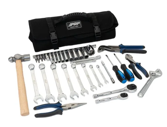 PRP 35pc Can-Am Roll Up Tool bag Tool kit – Black