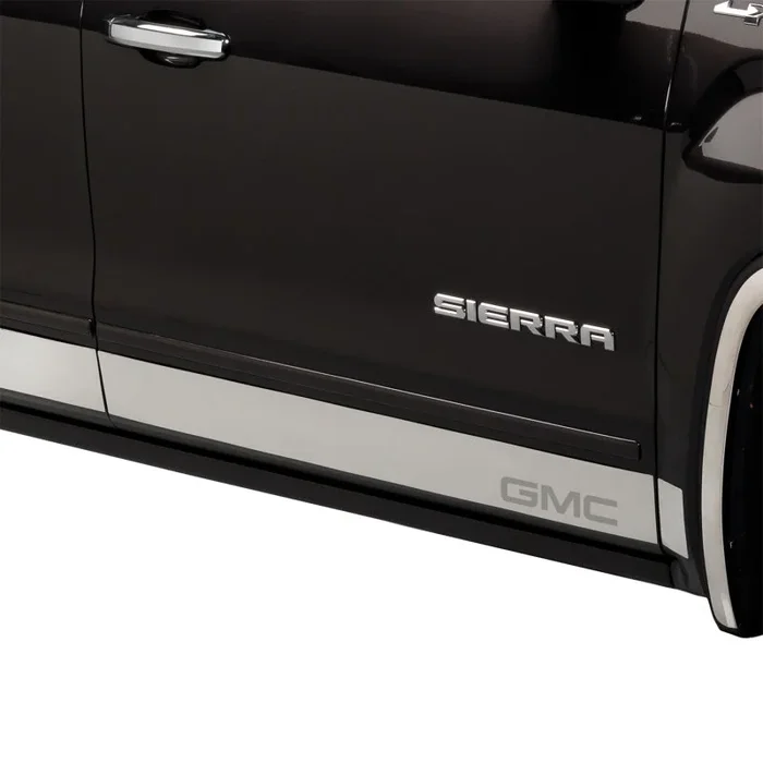 Putco 07-13 GMC Sierra Extended Cab 5.5ft Box – 6in Wide – 12pcs – SS Rocker Panels