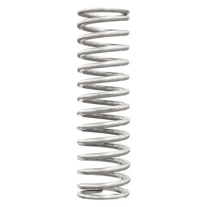 QA1 2-1/2in ID High Travel Spring – 16in Length x 150lbs/in – Silver Powder Coated