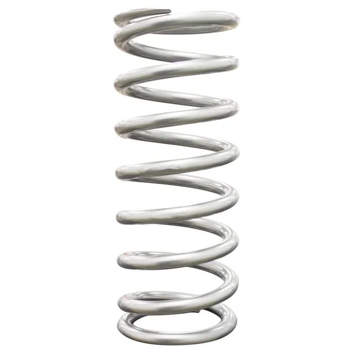QA1 4-1/8in ID Tapered High Travel Spring – 11in Length x 250lbs/in – Silver Powder Coated5.5 lb