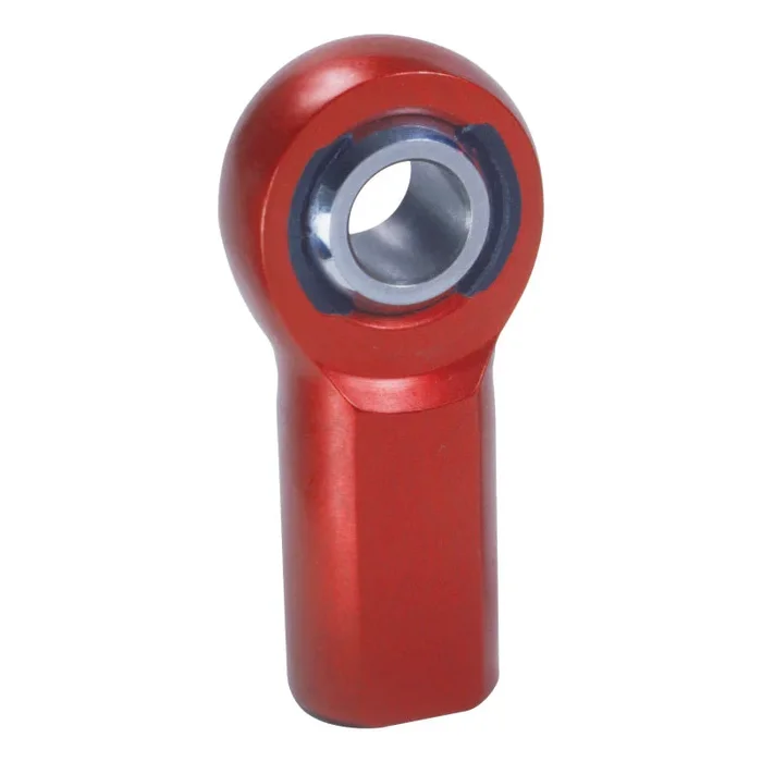 QA1 A Series Endura Rod End – Female/Left Hand – .3125in Bore x 3/8-24 – Red Aluminum