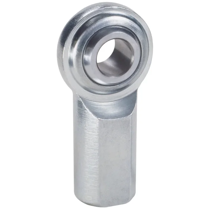 QA1 C Series 2-Pc Rod End – Female/Left Hand – .75in Bore x 3/4-16 – Carbon Steel