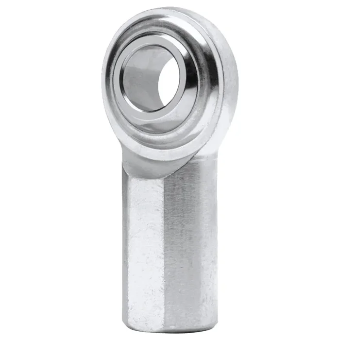 QA1 G Series 2-Pc Rod End – Female/Right Hand – 12mm Bore x M12x1.75 – Stainless Steel w/PTFE