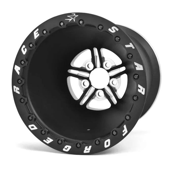 Race Star 63 Pro Forged 16×16 DBL Pro Stock 5×4.75 BC / 4.00 BS Wheel – Black Anodized/Machined