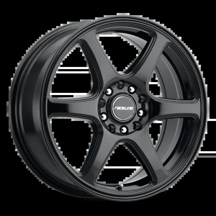 Raceline 146B Matrix 15x7in / 4×100/4×108 BP / 40mm Offset / 72.62mm Bore – Gloss Black Wheel
