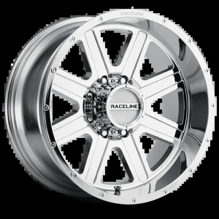 Raceline 940C Hostage 20x9in / 6×139.7 BP / 0mm Offset / 106.1mm Bore – Chrome Wheel