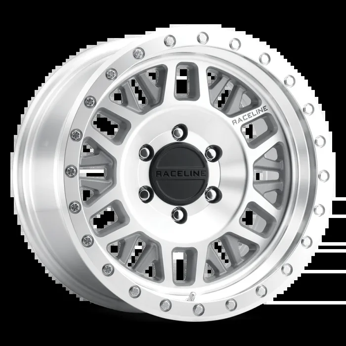 Raceline 951MC Ryno 17x9in / 6×139.7 BP / -12mm Offset / 106.1mm Bore – Machined Wheel