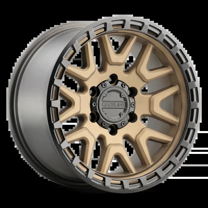 Raceline 953BZ Krank 17x9in / 6×139.7 BP / -12mm Offset / 106.1mm Bore – Bronze Wheel
