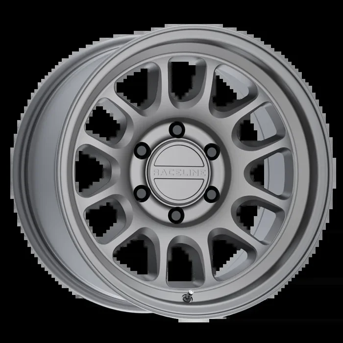 Raceline 958T Rogue 17×8.5in / 5×127 BP / 0mm Offset / 78.1mm Bore – Titanium Wheel