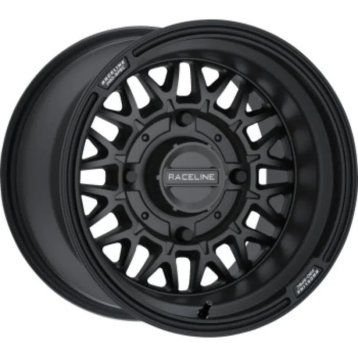 Raceline A13B Omega 15x10in/4×137 BP / 0mm Offset /110.18mm Bore – Satin Black Wheel