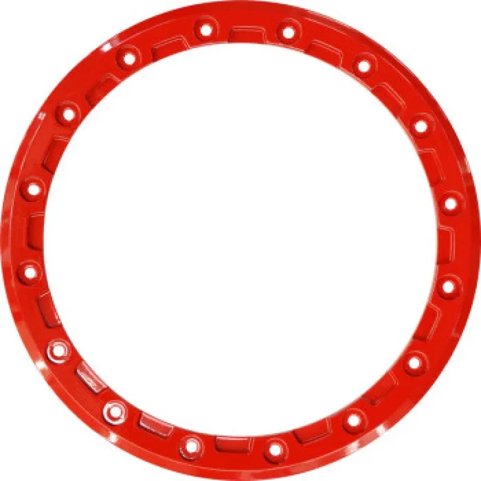 Raceline Beadlock Ring – Alpha -15in – 16 Hole – 12mm – Red