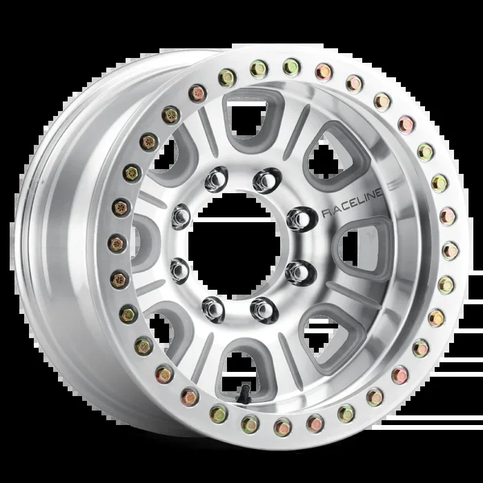 Raceline RT233 Monster 17×9.5in / 8×165.1 BP / -19mm Offset / 130.81mm Bore- Machined Beadlock Wheel