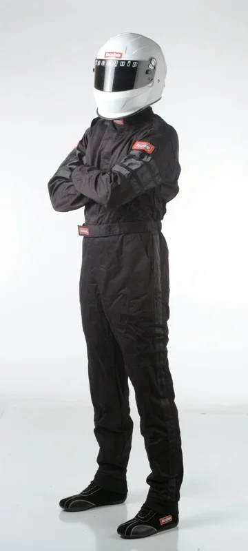 RaceQuip Black SFI-1 1-L Suit – 2XL