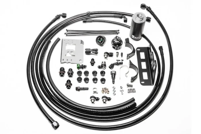 Radium Engineering 08-15 Cadillac CTS-V Fuel Hanger Plumbing Kit – Stainless Filter