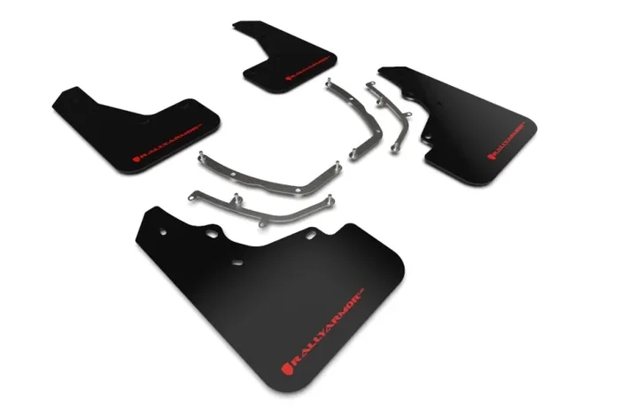 Rally Armor 19-25 Mazda3 Hatchback Black UR Mud Flap w/Red Logo