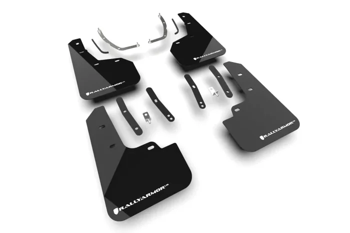 Rally Armor 2025+ Hyundai Tucson (Excl. ICE & XRT) Black UR Mud Flap w/ White Logo