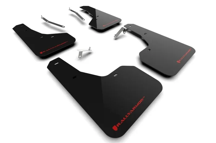 Rally Armor 22-24 Subaru Forester & Wilderness Black UR Mud Flap w/Red Logo3.4 lb