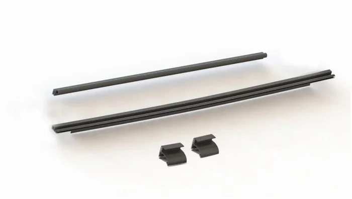 Rampage 2007-2018 Jeep Wrangler(JK) Tailgate Tonneau Bar Kit – Black7.2 lb