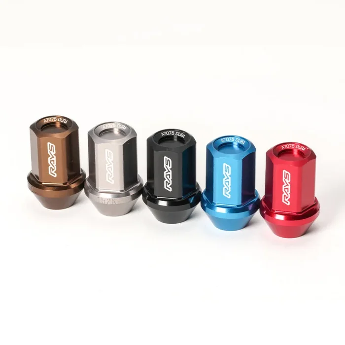Rays Dura-Nut L37 Straight Type 6H 12×1.50 Lug Nut Set 20 Lug 4 Lock Set – Red