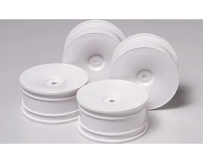 RC White Dish Wheel 4pcs – 26mm Width Offset 0