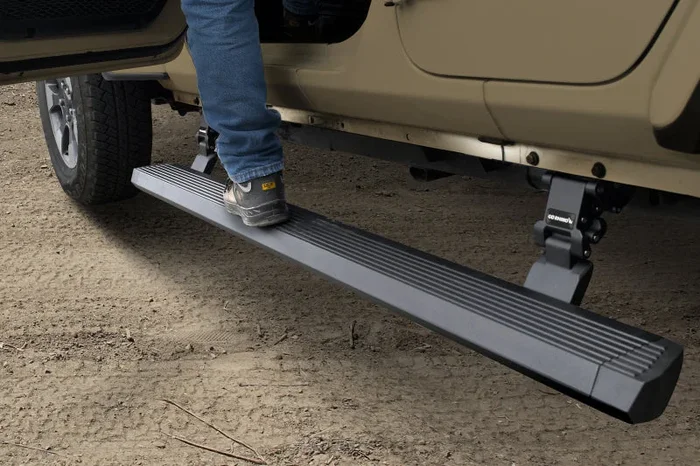 RealTruck 18-24 Jeep Wrangler 4dr VoltStep Electric Running Board Kit (Drilling Req.) – Tex. Blk