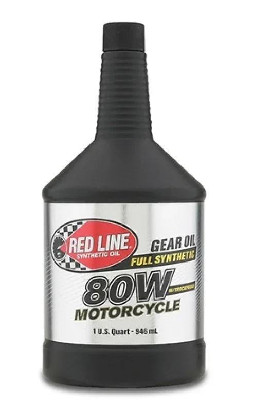 Red Line 80W Motorcycle Gear Oil w/Shockproof – Quart