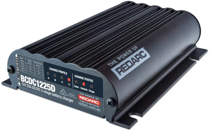 REDARC DC/DC Dual Input In-Vehicle Battery Charger – 12V 25A