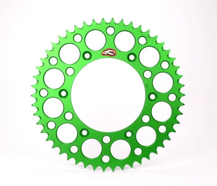 Renthal 20-22 Kawasaki KLX300R Rear Grooved Sprocket – Green 520-50P Teeth