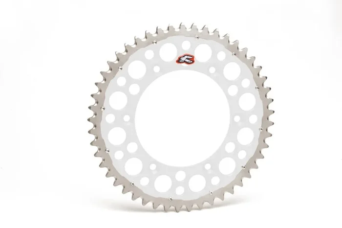 Renthal 91-24 KTM 125-530 EXC/EXC-F/SX/SX-F/XC/XC-W/XC-F Rear Twinring – Silver 520-50P Teeth1.8 lb