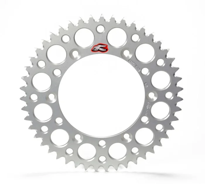 Renthal 93-98 Yamaha YZ 125/ YZ 250/ WR 400 F Rear Grooved Sprocket – Silver 520-51P Teeth