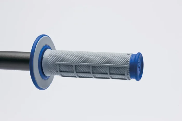 Renthal MX Dual Compound Grips 1/2 Waffle – Grey/ Blue