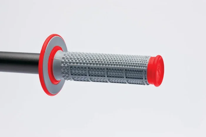 Renthal MX Dual Compound Grips Tapered 1/2 Waffle – Grey/ Red0.31 lb