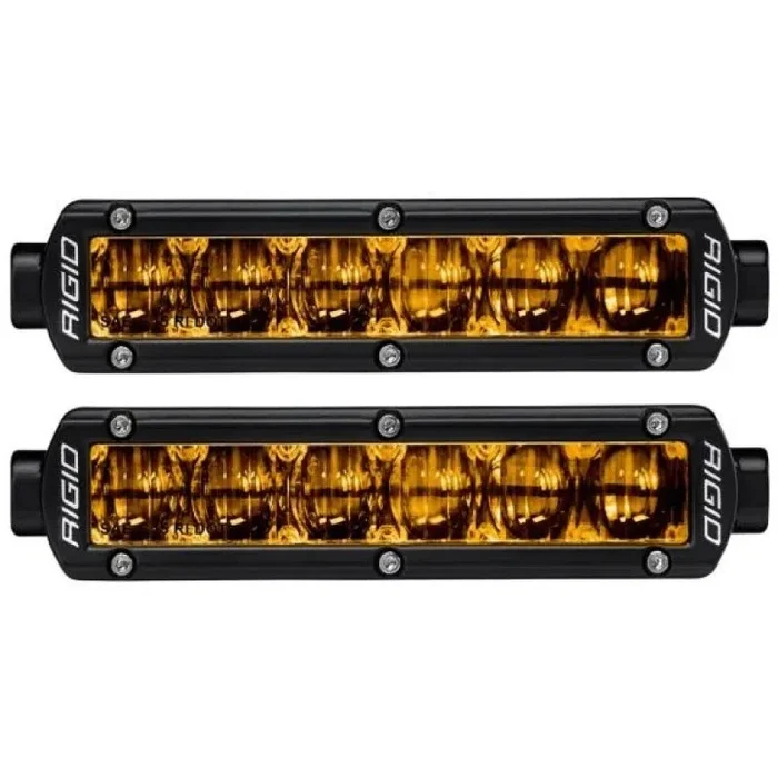 Rigid Industries 6in SR-Series Pro Dot / SAE Fog Lights (Pair) – Selective Yellow5.7 lb