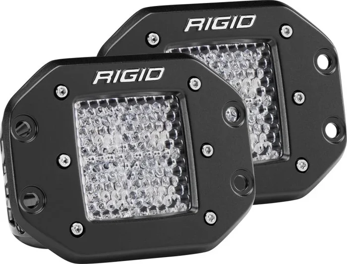 Rigid Industries Dually – Flush Mount – 60 Deg. Lens – Set of 2