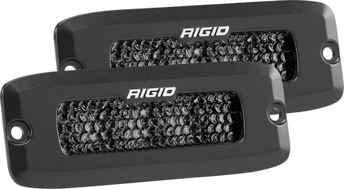 Rigid Industries SR-Q Series PRO Midnight Edition – Spot – Diffused – Pair