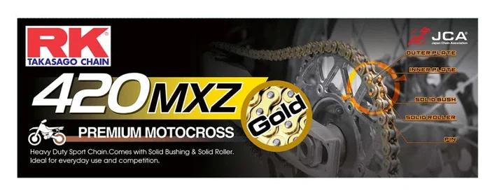 RK Chain GB420MXZ-120 – Gold