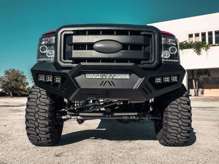 Road Armor 11-16 Ford F-250 SPARTAN Front Bumper Bolt-On Pre-Runner Guard – Tex Blk8.6 lb