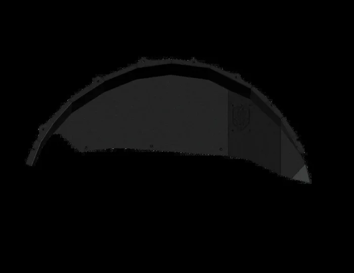 Road Armor 18-20 Jeep Wrangler JL Stealth Rear Fender Liner Body Armor – Black Steel