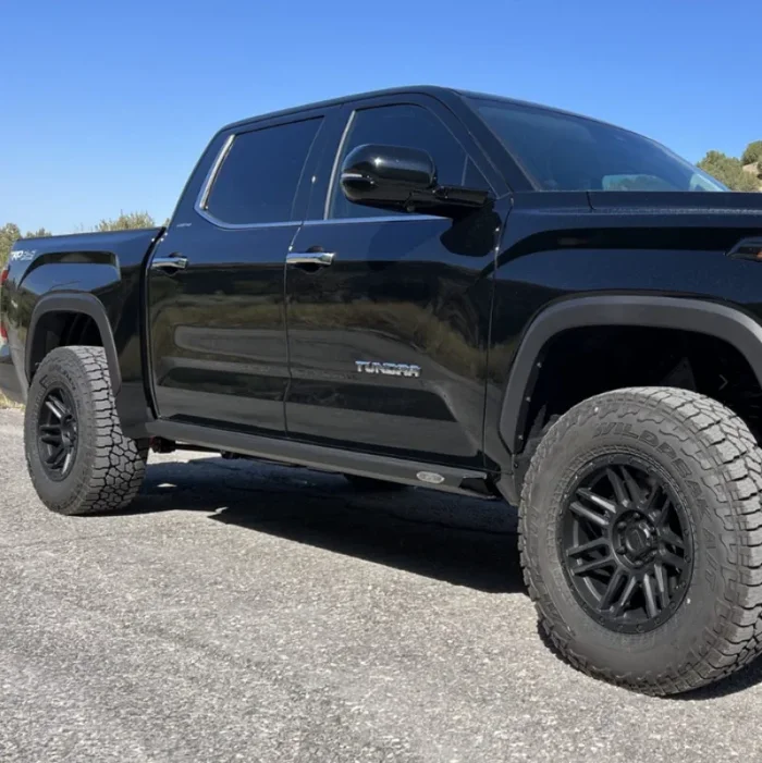 Rock Slide Engineering 22-24 Toyota Tundra Rock Sliders Drivers Side Black Powdercoat Steel