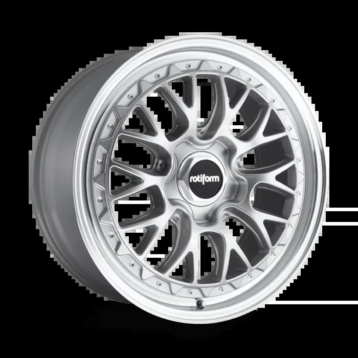 Rotiform R155 LSR Wheel 18×8.5 5×112 45 Offset – Gloss Silver Machined