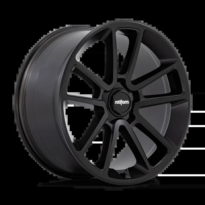 Rotiform R194 BTL Wheel 21×11 5×130 55 Offset – Matte Black w/ Blk Cap and Inside Spoke Details