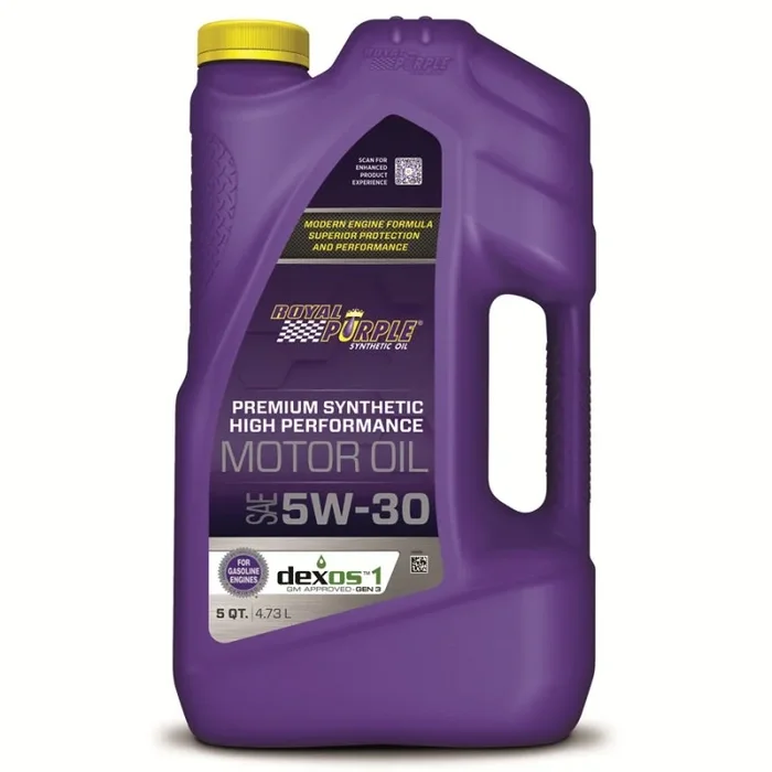Royal Purple Premium Synthetic High Performance Multi-Grade 5W-30 Motor Oil – 5 Quart