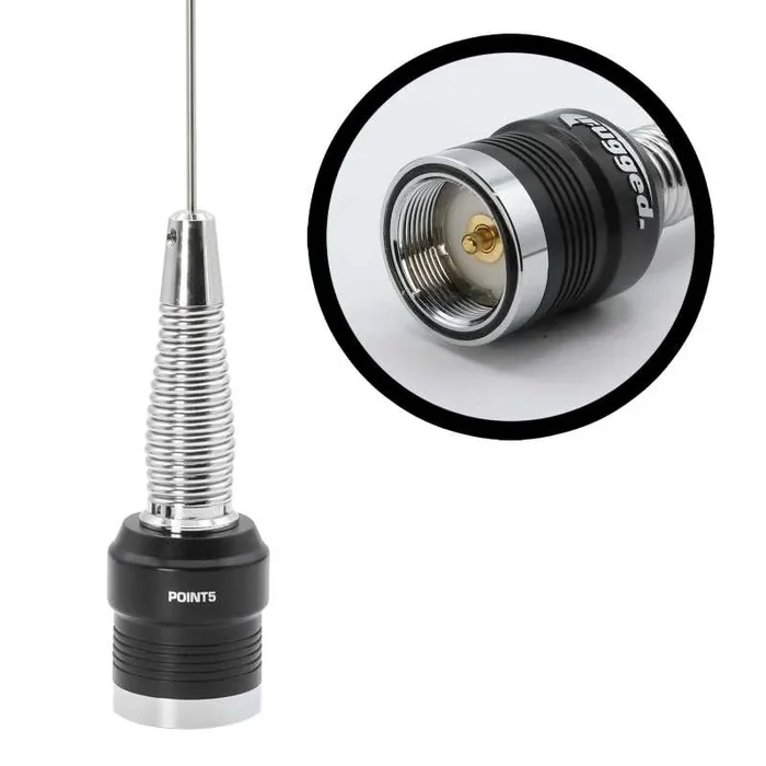 Rugged Radios GMRS and UHF No Ground Plane NGP Tuned Whip Antenna0.8 lb
