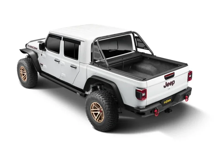 Rugged Ridge 20-22 Jeep Gladiator w/o Trail Rail Sys Armis Tonneau Cover w/Max Track – Tex. Blk
